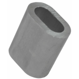 100 Stk. - Aluminium-Pressklemme - f&uuml;r 1mm - Seil