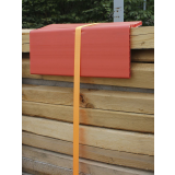 Kantenschutzwinkel 0,80m lang Doppelstegplatte 19mm, orange
