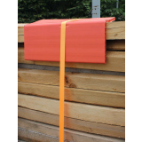 Kantenschutzwinkel 0,80m lang Doppelstegplatte 19mm, orange