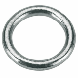 geschwei&szlig;ter Ring, Stahl verzinkt - 60mm x 8mm